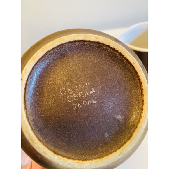 Vintage Casual Ceram Regency Stoneware Creamer and Sugar Bowl - Picture 7 of 13